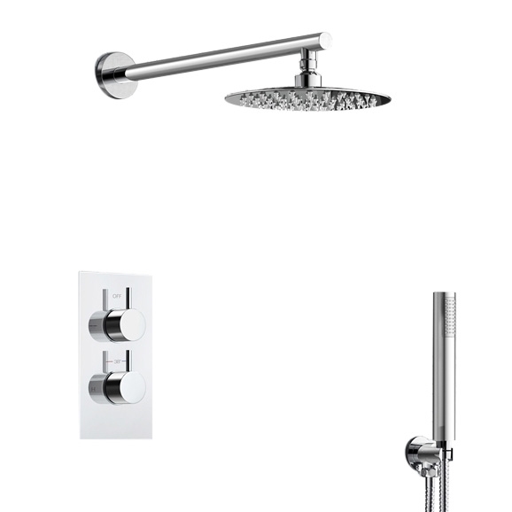 Cecilia Stainless Steel Shower Set with concealed mixer, All in One Installation Manuals