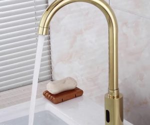 Fontana Gold Plated Motion Sensor Faucet
