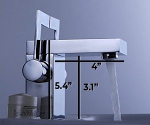 Sucre Deck Mounted Chrome Finish Double Handle Bathroom Sink Faucet