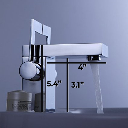 Sucre Deck Mounted Chrome Finish Double Handle Bathroom Sink Faucet, All in One Installation Manuals