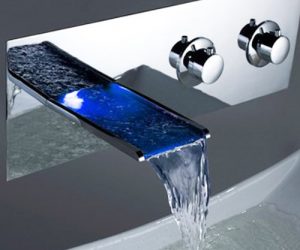 Rivera Wall Mount 3-pc LED Faucet Set