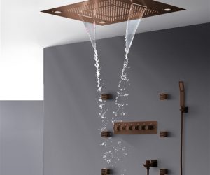 BathSelect Romantic Environment LED Shower Head With Stress-Free Body Jet & Hand Held Shower