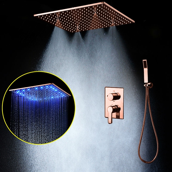 BathSelect Wonderful 20-Inch Rainfall Shower Head With Hand Shower, All in One Installation Manuals