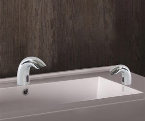 Brio Chrome Finish Dual Automatic Sensor Faucet And Soap Dispenser