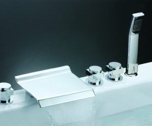 Chrome Widespread Waterfall Mixer BSY-8003