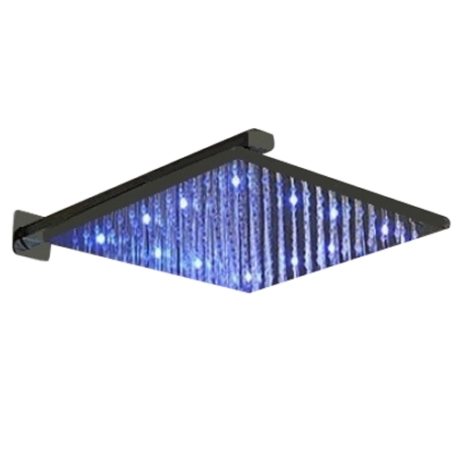 Fontana 12″ Oil Rubbed Bronze Square Color Changing LED Rain Shower Head, All in One Installation Manuals