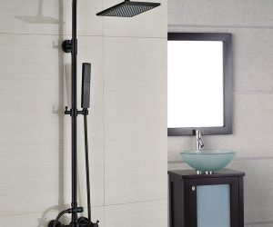 Lamia Thermostatic Double Head Shower Set