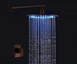 Fontana Rustic Oil Rubbed Bronze Rain Shower Set