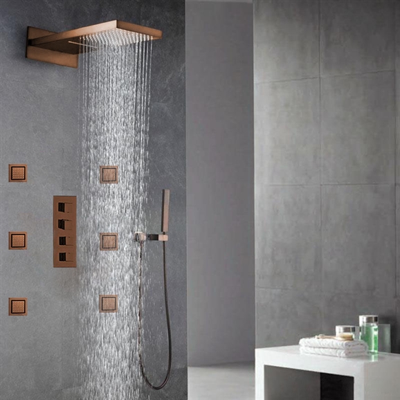 Oil Rubbed Bronze Finish Ultra Shower Set, All in One Installation Manuals