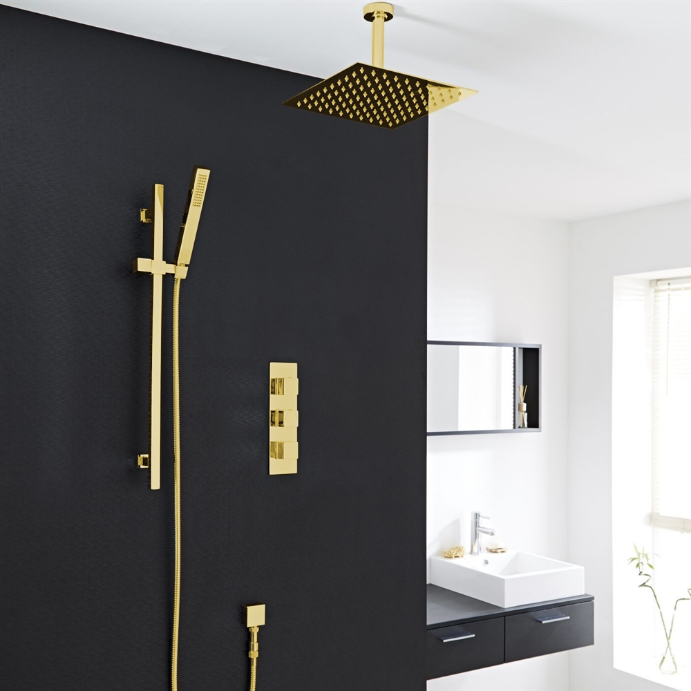 Fontana Gold Rain Shower System, All in One Installation Manuals